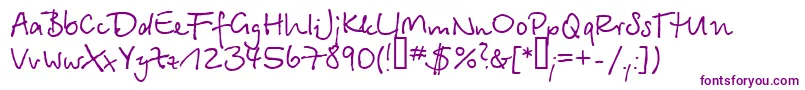 Serikbay.Kz Font – Purple Fonts on White Background