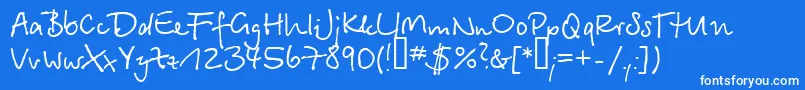 Serikbay.Kz Font – White Fonts on Blue Background