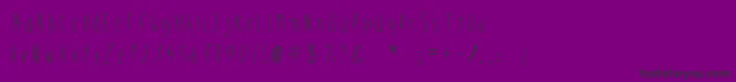 WickedChild-Schriftart – Schwarze Schriften auf violettem Hintergrund