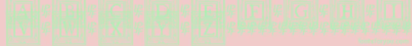Подробнее о шрифте QuanauticaleInitialsNo1 Шрифт QuanauticaleInitialsNo1 – зелёные шрифты на розовом фоне