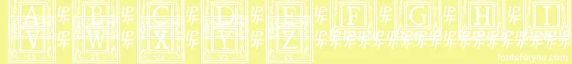 Lisätietoja QuanauticaleInitialsNo1-fontista QuanauticaleInitialsNo1-fontti – valkoiset fontit keltaisella taustalla