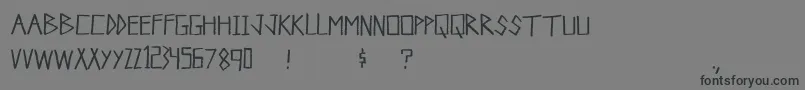フォントCampground – 黒い文字の灰色の背景