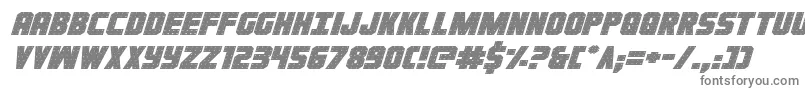 Шрифт Ironforgeexpandital – серые шрифты на белом фоне