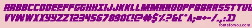 Ironforgeexpandital Font – Purple Fonts on Pink Background