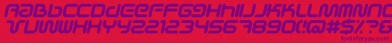 Scifiebi Font – Purple Fonts on Red Background