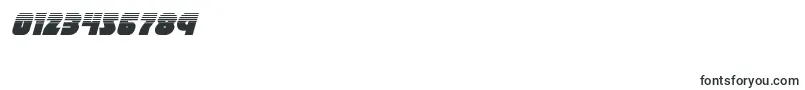 Racketsquadhalfital-Schriftart – Schriften für Zahlen und Nummern