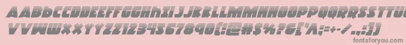 Racketsquadhalfital Font – Gray Fonts on Pink Background