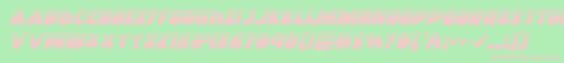 Racketsquadhalfital Font – Pink Fonts on Green Background