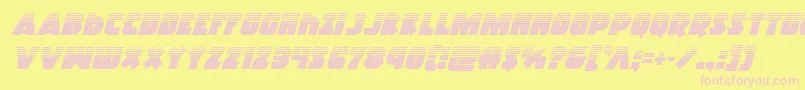 Racketsquadhalfital Font – Pink Fonts on Yellow Background