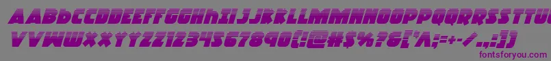 Racketsquadhalfital Font – Purple Fonts on Gray Background