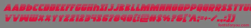 Racketsquadhalfital Font – Red Fonts on Gray Background