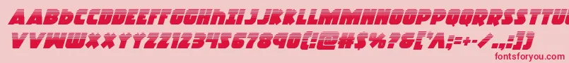 Racketsquadhalfital Font – Red Fonts on Pink Background