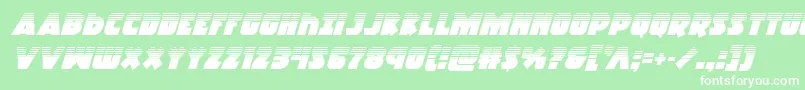 Racketsquadhalfital Font – White Fonts on Green Background