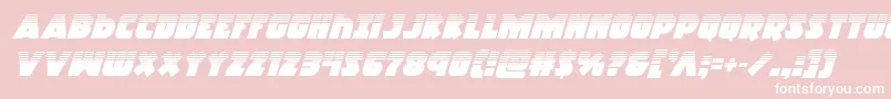 Racketsquadhalfital Font – White Fonts on Pink Background