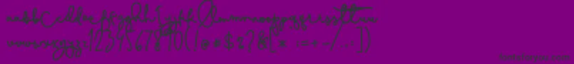 Cestlaisabelly Font – Black Fonts on Purple Background