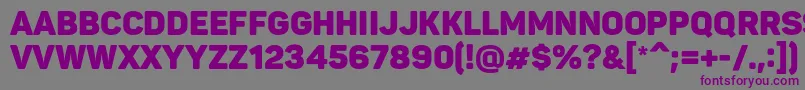 PantonBlackcaps Font – Purple Fonts on Gray Background