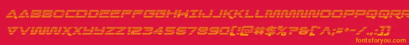 Quarkstormgradital Font – Orange Fonts on Red Background