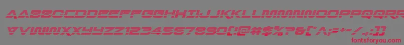 Quarkstormgradital Font – Red Fonts on Gray Background