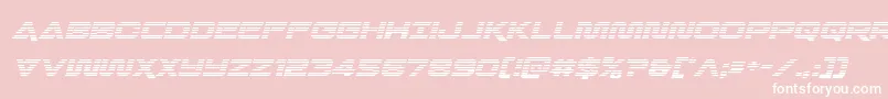 Quarkstormgradital Font – White Fonts on Pink Background