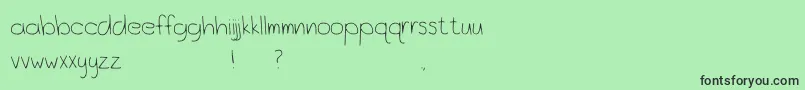 OceanCityPark Font – Black Fonts on Green Background