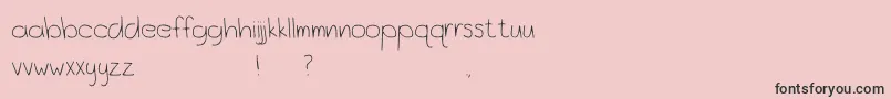 OceanCityPark Font – Black Fonts on Pink Background