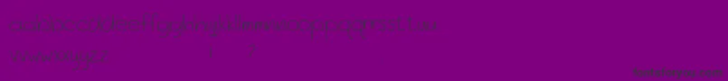 OceanCityPark Font – Black Fonts on Purple Background