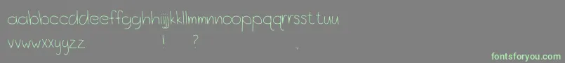 OceanCityPark Font – Green Fonts on Gray Background