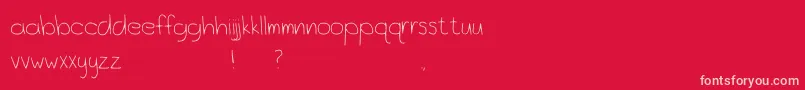 OceanCityPark Font – Pink Fonts on Red Background