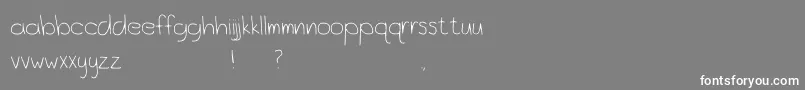 OceanCityPark Font – White Fonts on Gray Background