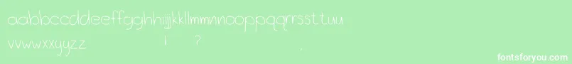 OceanCityPark Font – White Fonts on Green Background