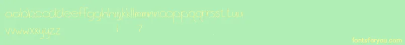 OceanCityPark Font – Yellow Fonts on Green Background