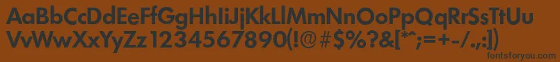 LimerickserialBold Font – Black Fonts on Brown Background