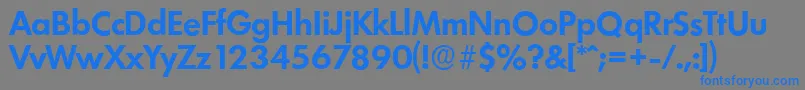 LimerickserialBold Font – Blue Fonts on Gray Background