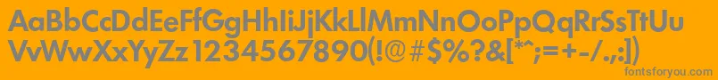 LimerickserialBold Font – Gray Fonts on Orange Background