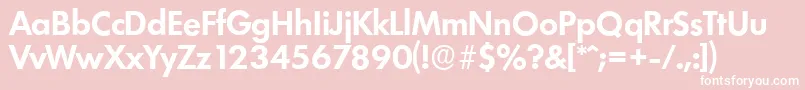 LimerickserialBold Font – White Fonts on Pink Background