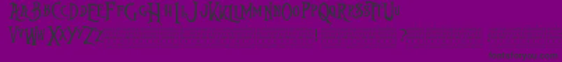 NightmareBeforeChristmas Font – Black Fonts on Purple Background