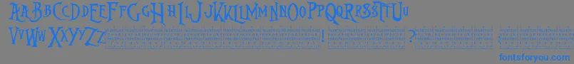 NightmareBeforeChristmas Font – Blue Fonts on Gray Background