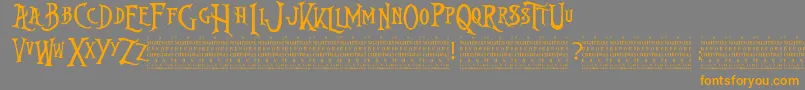 More about NightmareBeforeChristmas Font NightmareBeforeChristmas Font – Orange Fonts on Gray Background