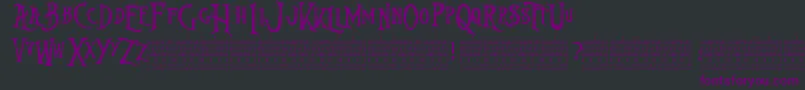 NightmareBeforeChristmas Font – Purple Fonts on Black Background