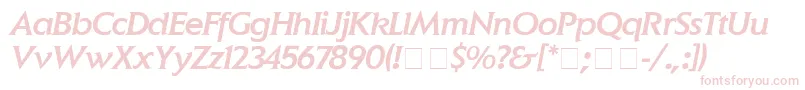 Шрифт ElanMediumitalic – розовые шрифты