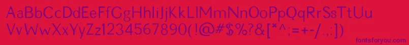 Pckimberly Font – Purple Fonts on Red Background