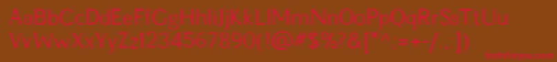Pckimberly Font – Red Fonts on Brown Background