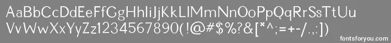 Pckimberly Font – White Fonts on Gray Background