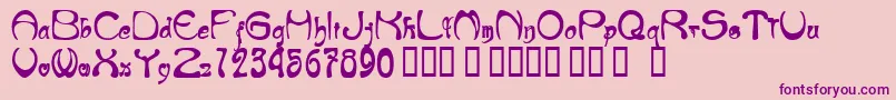NeueMod Font – Purple Fonts on Pink Background
