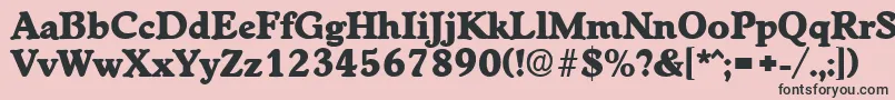 WorchesterExtrabold Font – Black Fonts on Pink Background