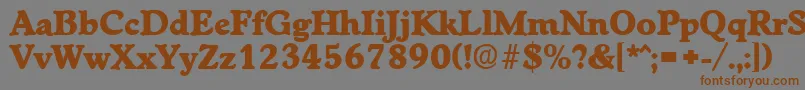 WorchesterExtrabold Font – Brown Fonts on Gray Background
