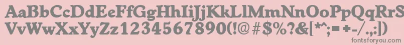 WorchesterExtrabold Font – Gray Fonts on Pink Background