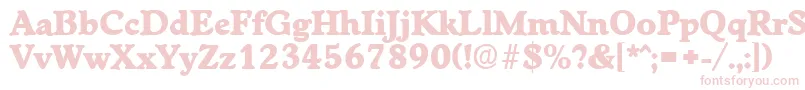 WorchesterExtrabold Font – Pink Fonts on White Background