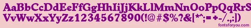 WorchesterExtrabold Font – Purple Fonts on Pink Background