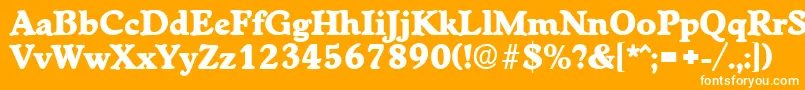 WorchesterExtrabold Font – White Fonts on Orange Background